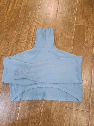 Maglia dolcevita donna blu taglia unica