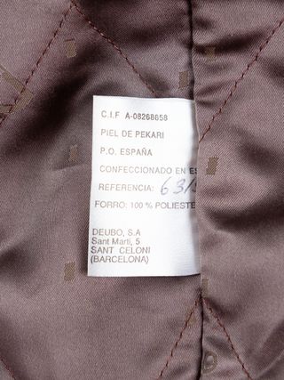 Abrigo Deubo Piel Natural Hombre Talla 50