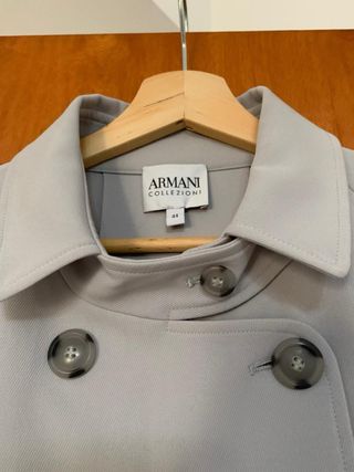 Gabardina Armani Gris