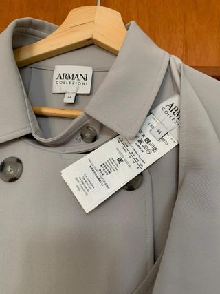 Gabardina Armani Gris