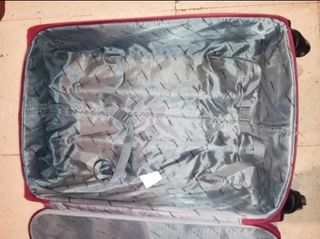 Maleta de viaje Benzi roja y gris