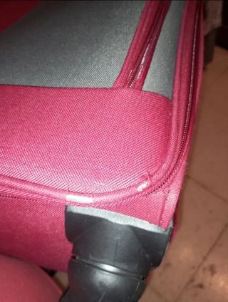 Maleta de viaje Benzi roja y gris