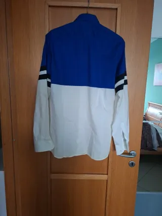 Camicia uomo blu e bianca