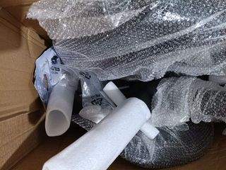 SONGMICS Poltrona da Ufficio Sedia in Tela Sgabello con Poggiapiedi Sedia per Ufficio