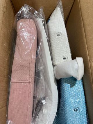 SONGMICS Sedia a rete con braccioli pieghevoli