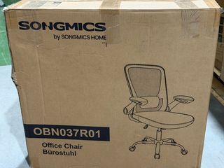 SONGMICS Sedia a rete con braccioli pieghevoli