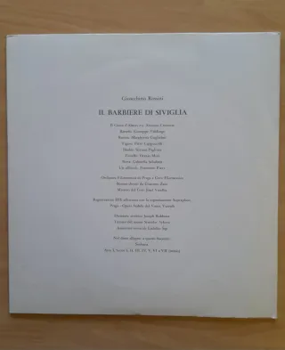 Vinili Il barbiere di Siviglia con libretti