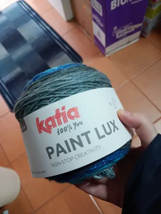 2 Ovillos Paint Lux Azul Metalizado