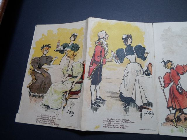 ANTIGUAS1918-TIRAS PUBBLICITARIE-ANIS DEL MONO