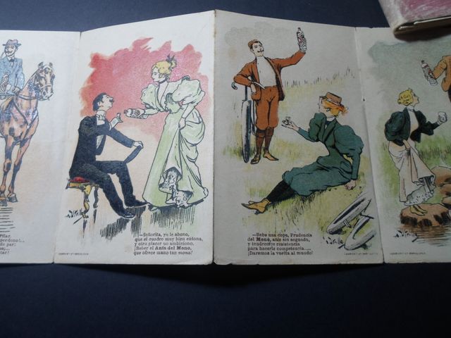 ANTIGUAS1918-TIRAS PUBBLICITARIE-ANIS DEL MONO