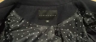 Abrigo azul marino de mujer