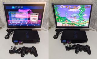 PS2 FAT SCPH-30004-R FM-C.B MX4S.I/O 64-g.b (LEED)