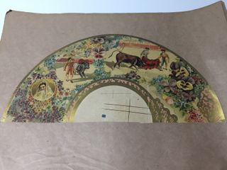 Litografie di design per ventagli del 1910