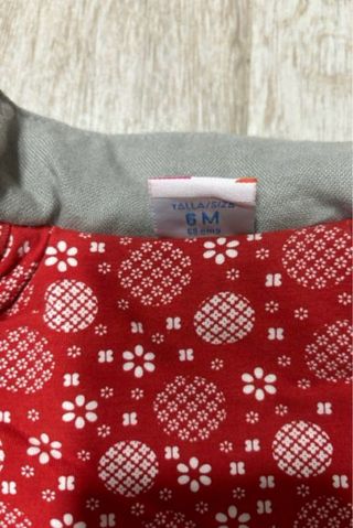 Conjunto abrigo y vestido bebé 6m