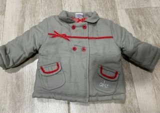 Conjunto abrigo y vestido bebé 6m