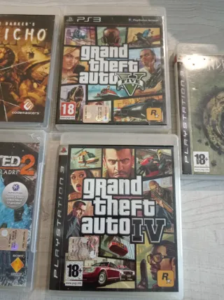 Lotto 5 Giochi PS3: GTA V, GTA IV, Uncharted 2, Je