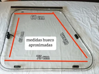 Ventana caravana forma izquierda 165€