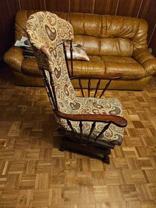 Mecedora vintage estampado flores