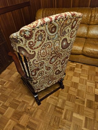 Mecedora vintage estampado flores