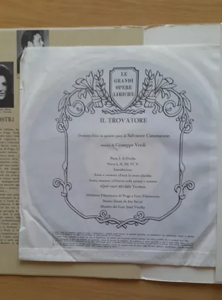Vinili Il Trovatore con libretti