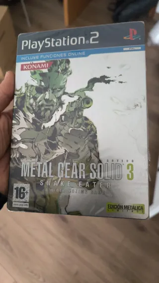 Atencón: Precinto algo dañado. Metal Gear Solid 3