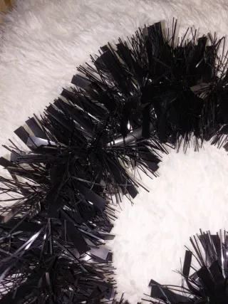 Decoración Navideña Negra y Plateada