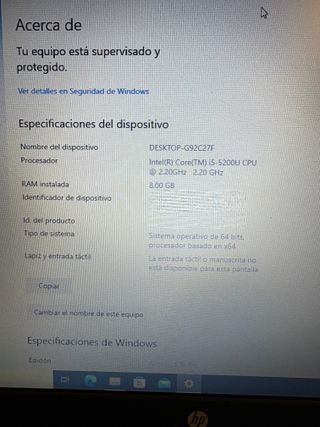 Portatile HP 350 G2 Nero/Argento