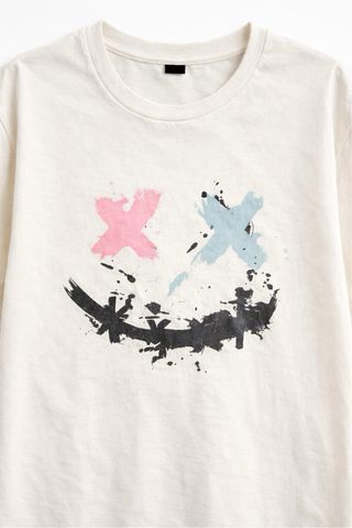 Camiseta SHEIN Estampado Sonrisa