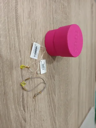 Conjunto Tous Collar y Pulsera Amarillo