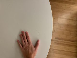 Mesa redonda extensible madera