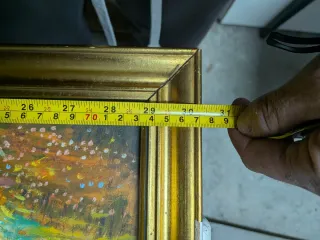 Quadro S. Langella Paesaggio Mulini a Vento tela