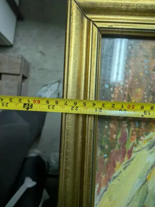 Quadro S. Langella Paesaggio Mulini a Vento tela