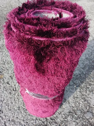 2 Tappeti Shaggy Melanzane 60x110