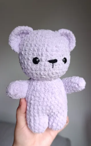 Ursinho lilás amigurumi - crochet Teddy Bear