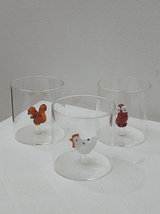Bicchieri Murano collezione animali