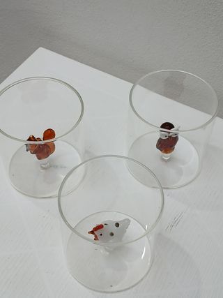 Bicchieri Murano collezione animali