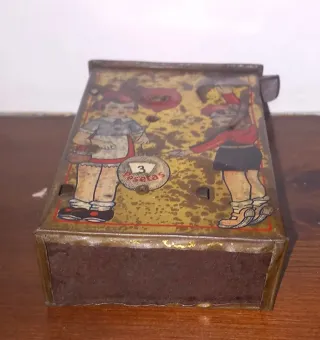 Hucha Rico Hojalata Niños Ahorrando