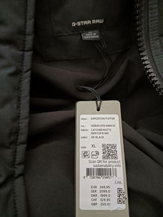 Abrigo G-star Row talla XL