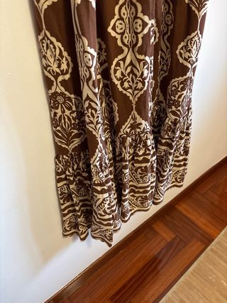 Vestido largo estampado mujer