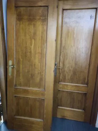 Puertas de madera de paso