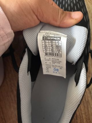 Zapatillas deportivas Kalenji negras y blancas