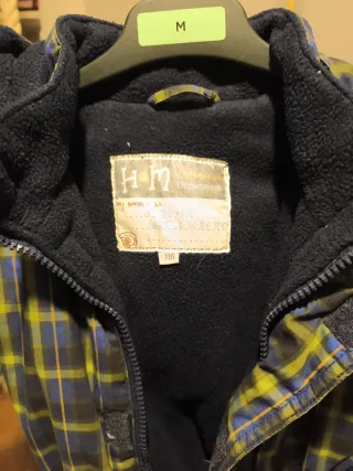 Mono de nieve a cuadros para niño. Reforzado