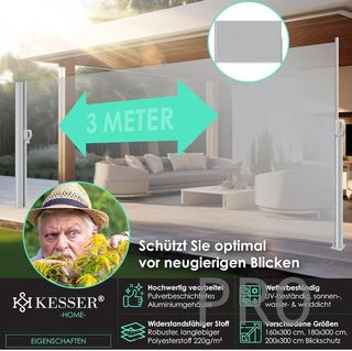 Tenda laterale in alluminio estensibile - Kesser