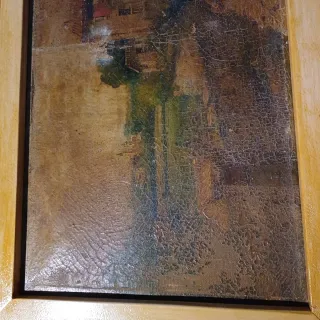 Dipinti antichi capanne, campagna