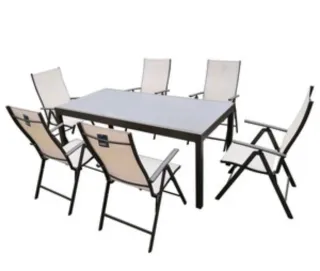 Mesa y 6 Sillas de Jardín, en su caja original