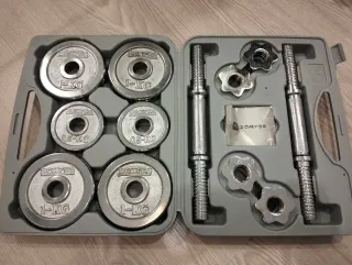 Kit Pesas 14kg + Balón medicinal