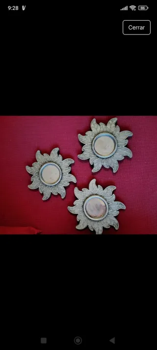 Confezione di 3 decorazioni solari in metallo