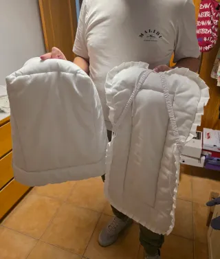 Sacco per fasciatoio per neonato bianco