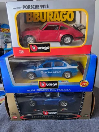 Set 3 Modellini Burago Scala 1/24