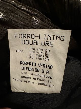 Abrigo Roberto Verino Negro/Dorado